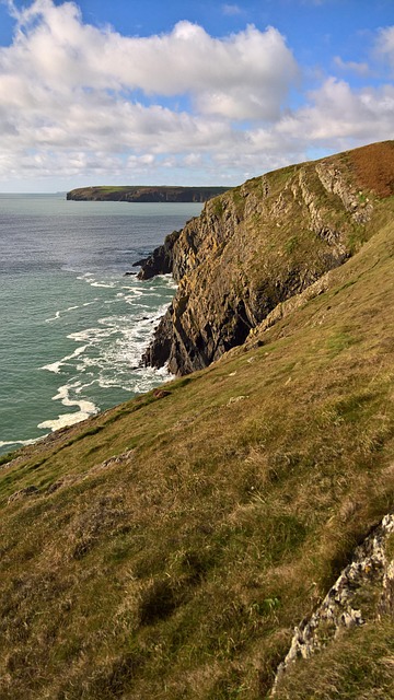 Terraced hillside farm with level benches preventing water erosion on steep slopes