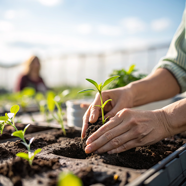 Organized farm record binder with soil test results planting calendars and yield tracking sheets on a wooden desk